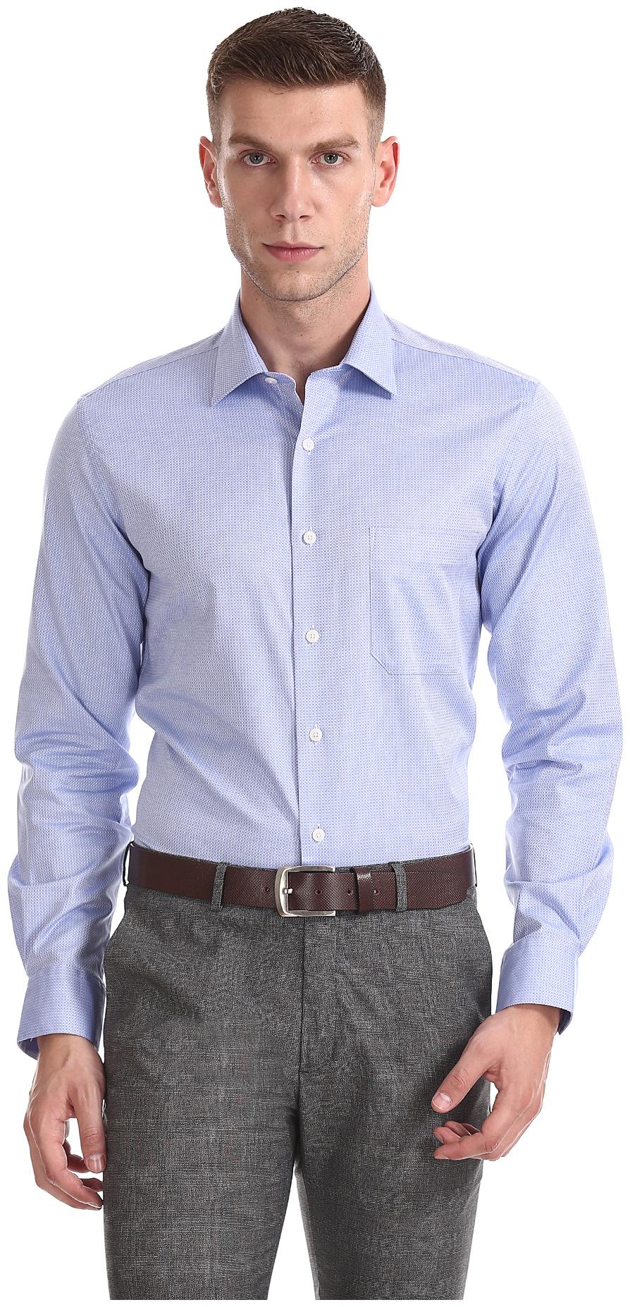 

Arrow Men Regular fit Formal Shirt - Blue