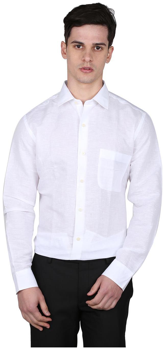 

Arrow Men White Solid Super Slim Fit Casual Shirt