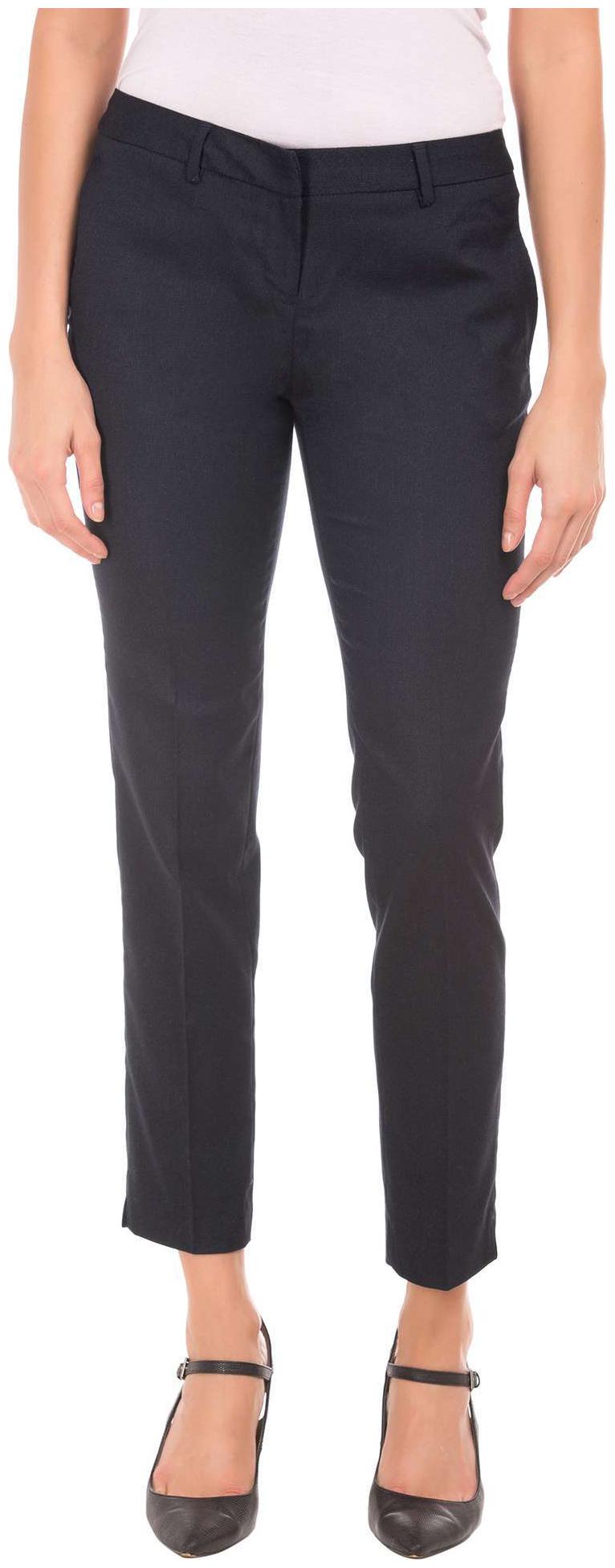 

Arrow Woman Blue Polyester Regular Fit Flat Front Trousers