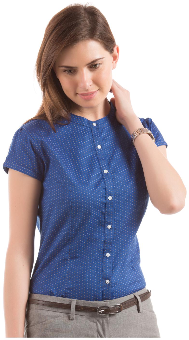 

Arrow Women Blue Solid Regular Fit Shirt
