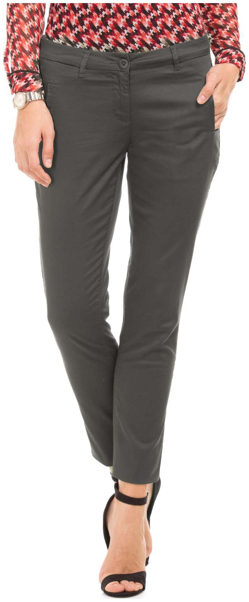 

Arrow Woman Grey Cotton Slim Fit Cotton Lycra Trousers