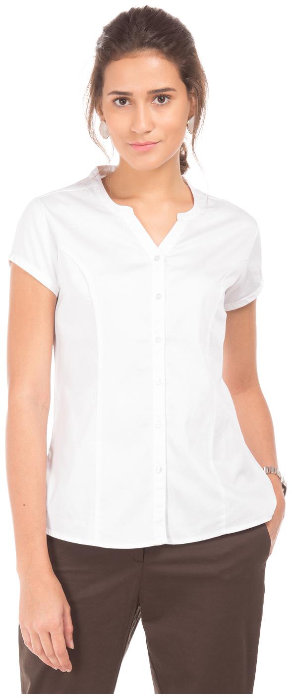 

Arrow Women White Solid Regular Fit Shirt