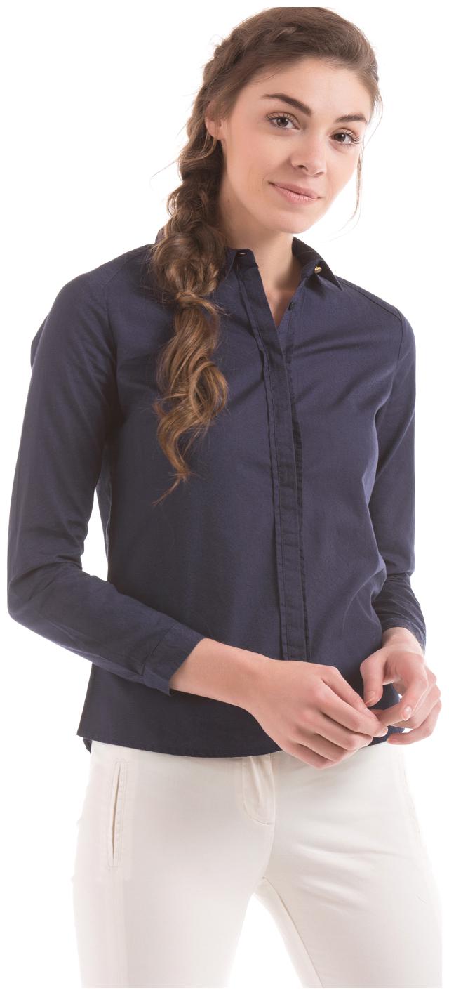 

Arrow Women Blue Solid Regular Fit Shirt