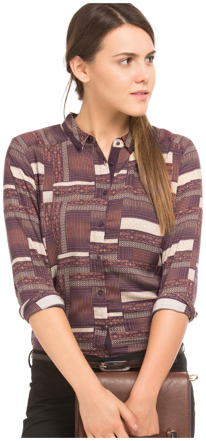 

Arrow Women Brown Solid Regular Fit Shirt