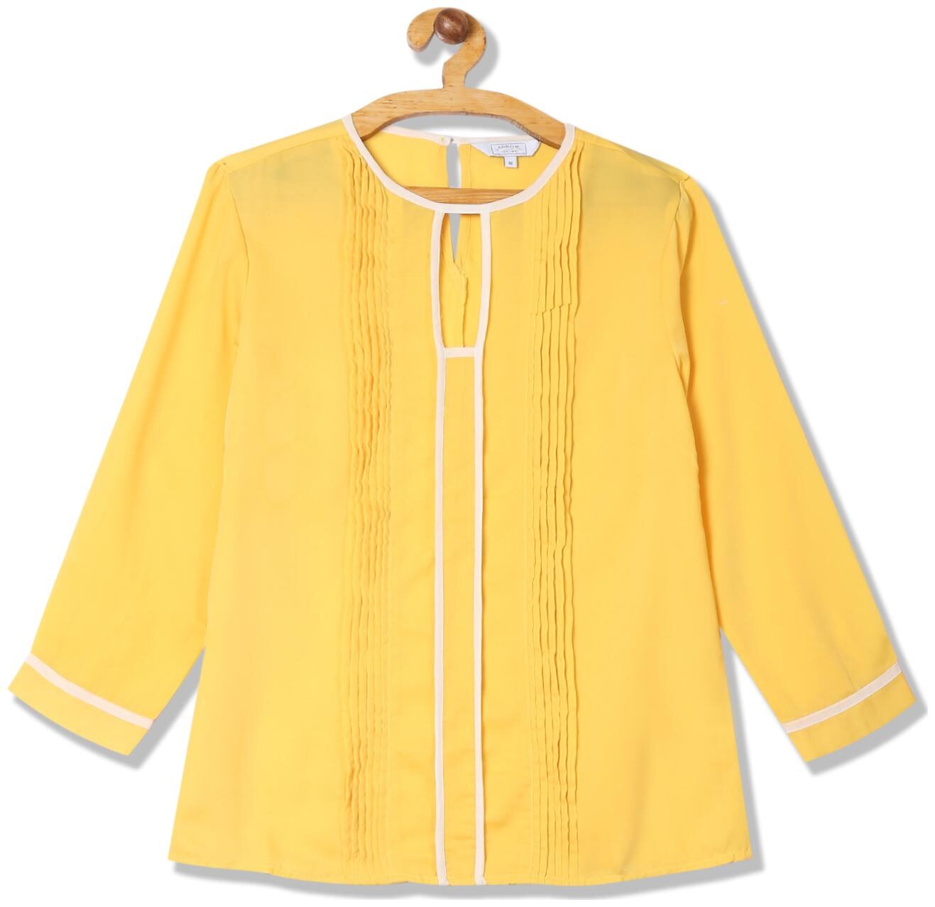 

Arrow Women Solid Regular top - Yellow