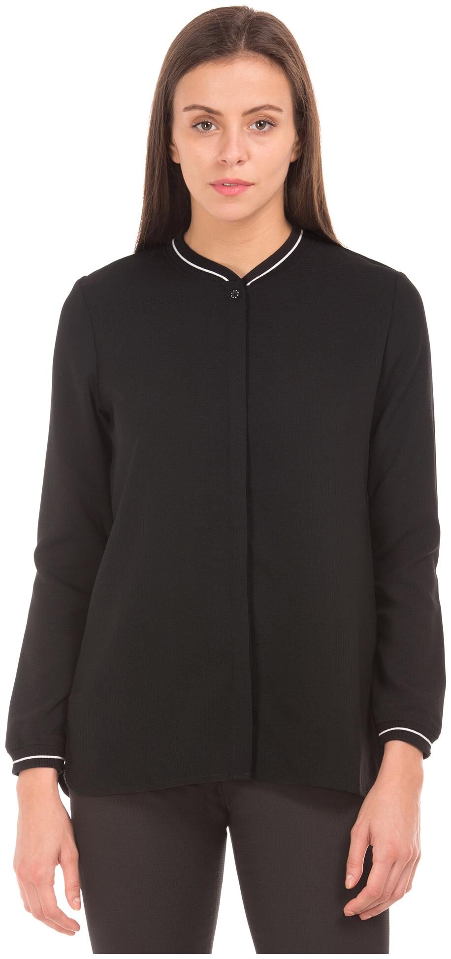 

Arrow Women Black Solid Regular Fit Shirt