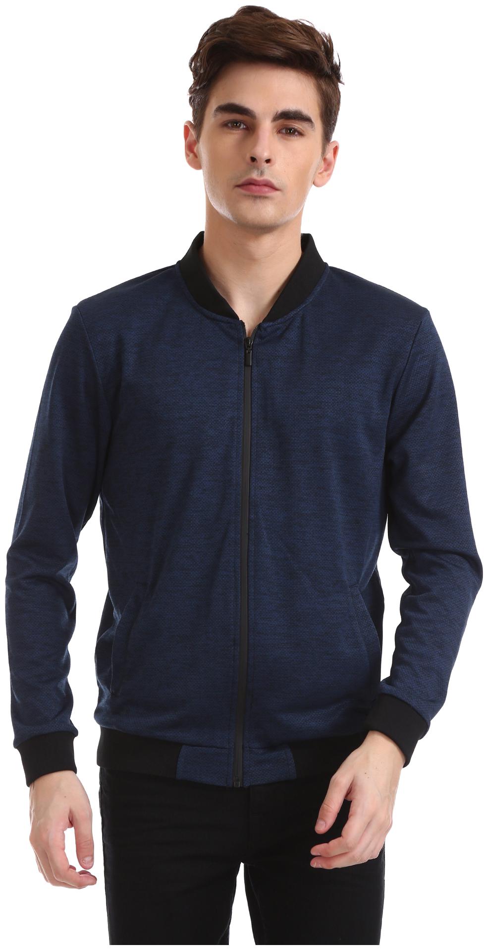 

Arrow Men Blue V neck Sweatshirt