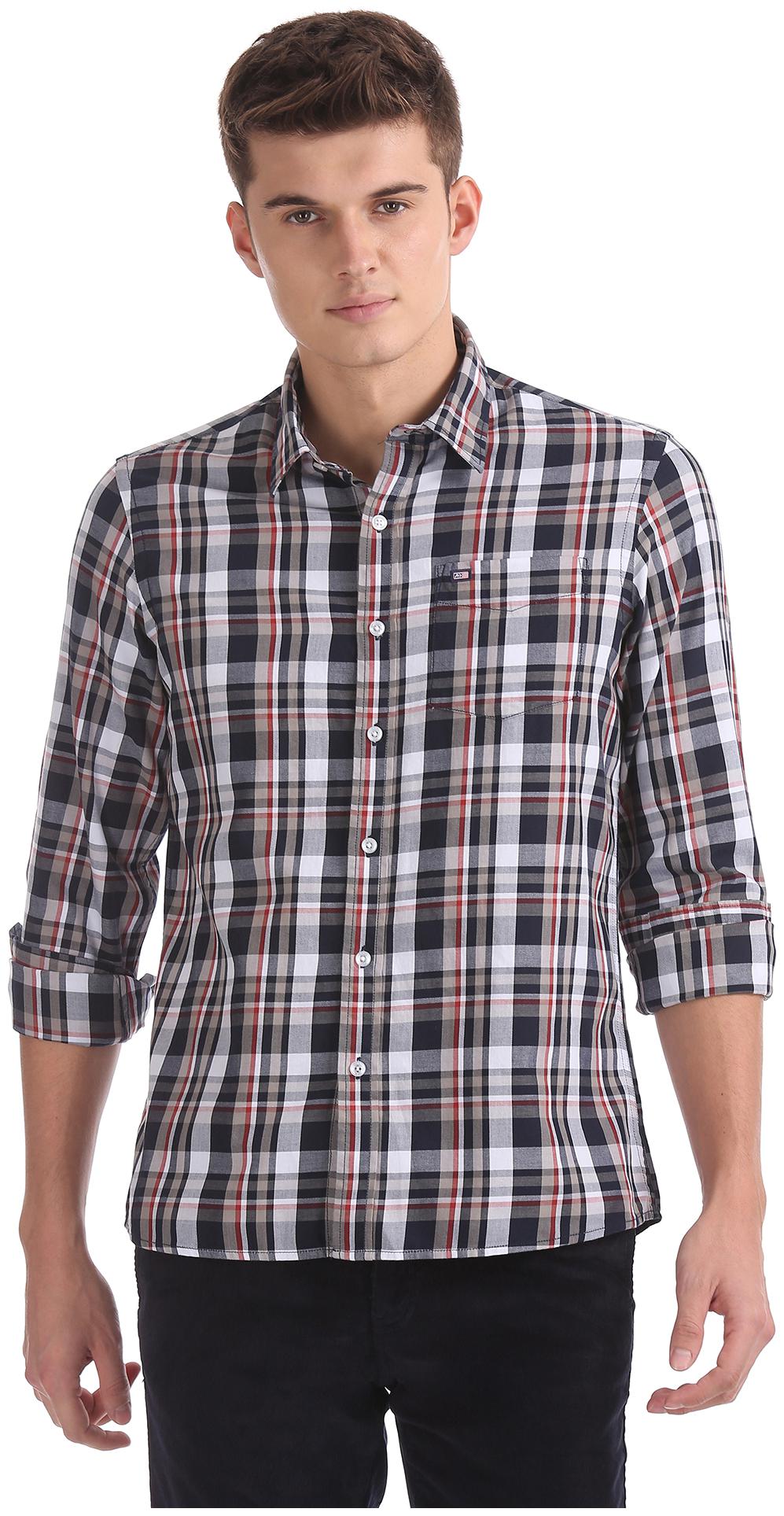 

Arrow Men Multi Checked Slim Fit Casual Shirt