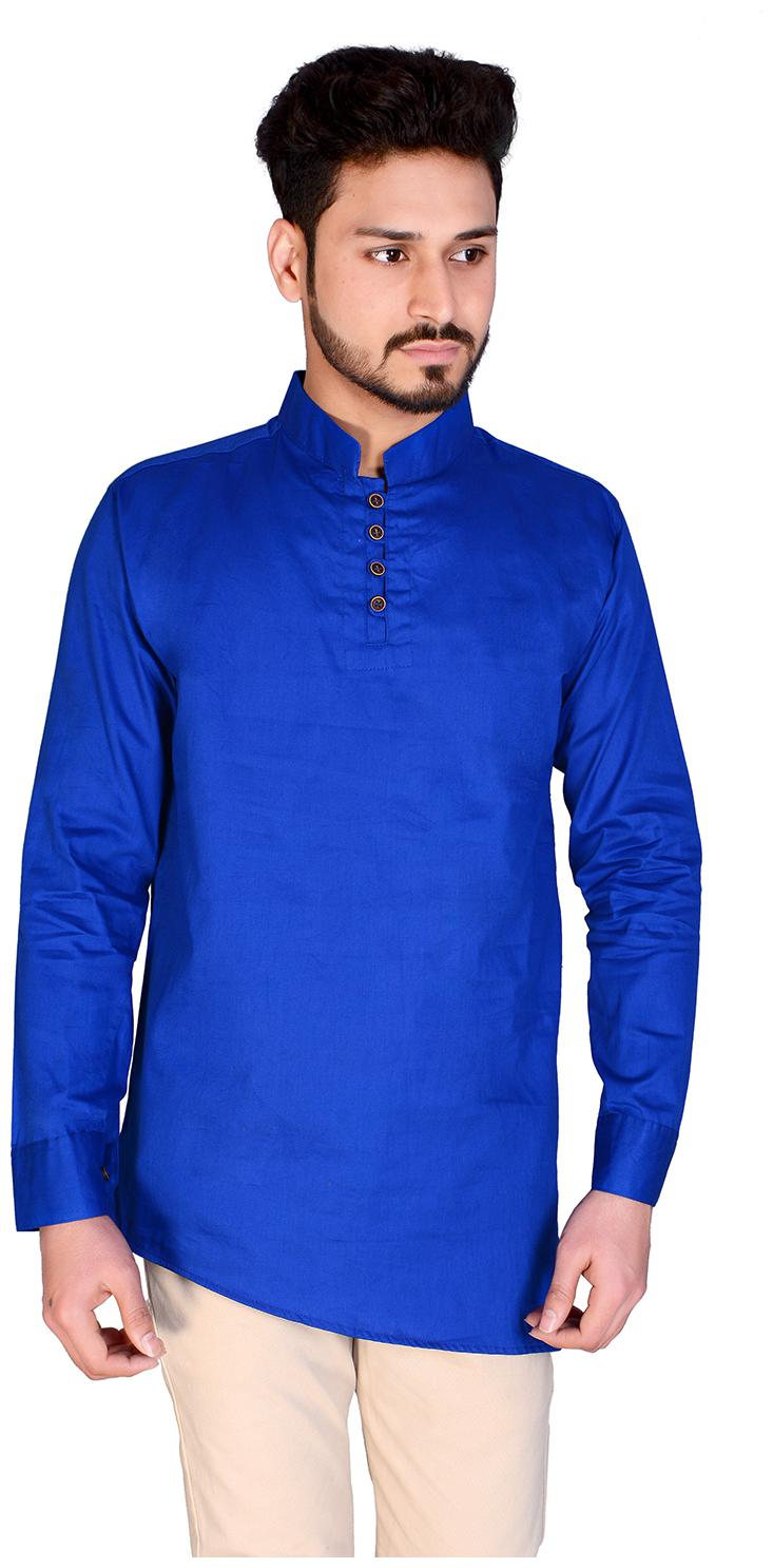 

ARYSON Men Blue Regular Fit Kurta