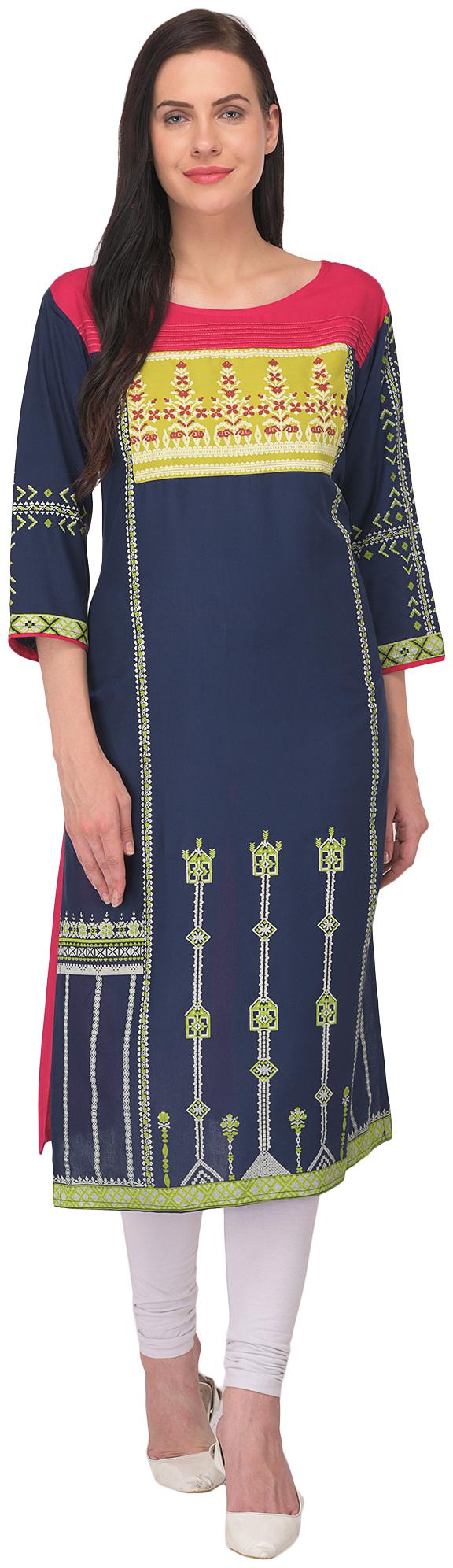 

ARZONAI Women Multi Printed Straight Kurta