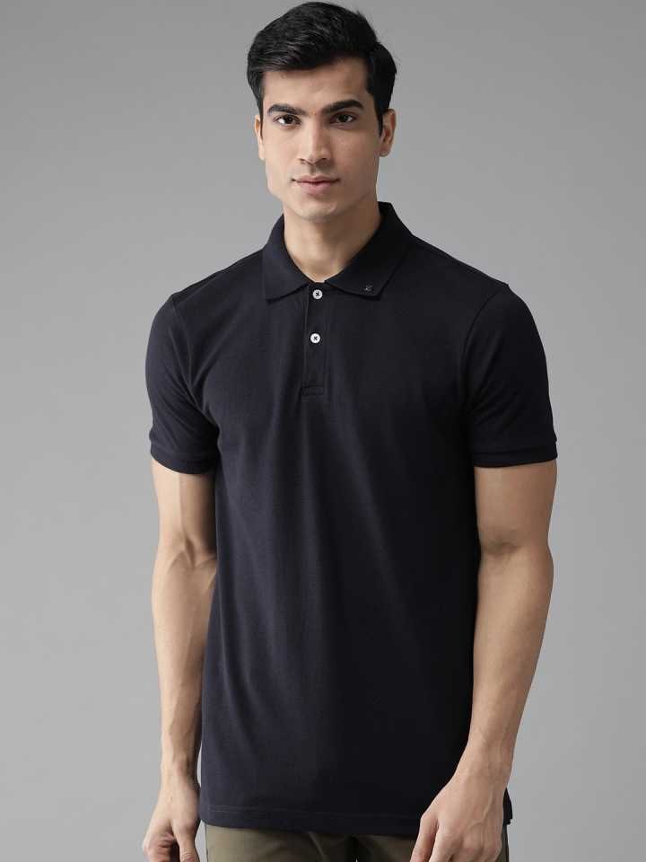 

ASAR Men Black Regular fit Cotton Blend Polo collar T-Shirt - Pack Of 1
