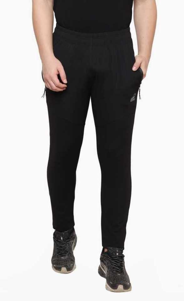 

ASAR Men Black Solid Slim fit Track pants