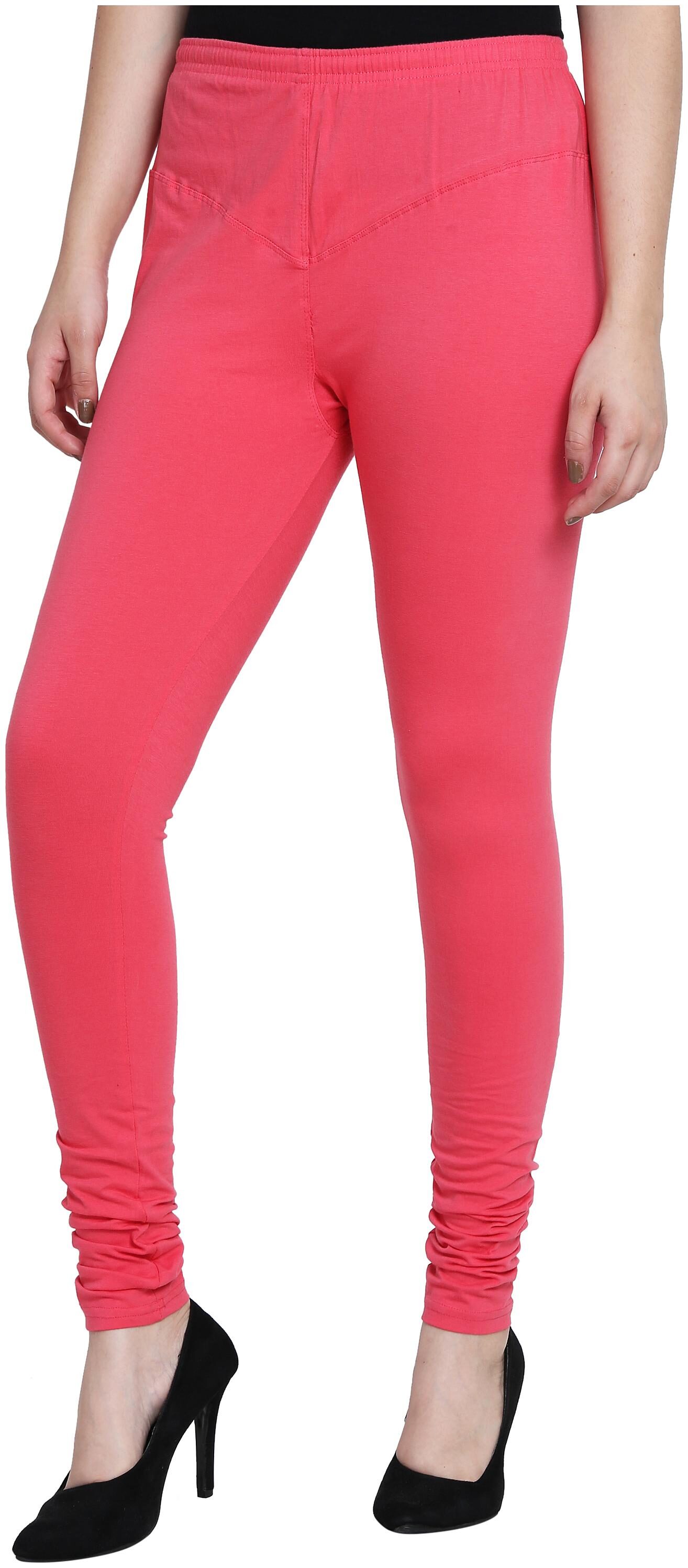 

ASMAANI Lycra Solid Women Legging - Pink
