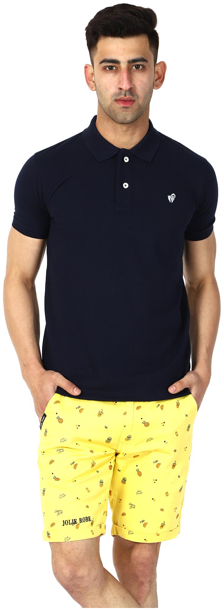 

ASPIRER Men Navy blue Regular fit Cotton Blend Polo collar T-Shirt - Pack Of 1