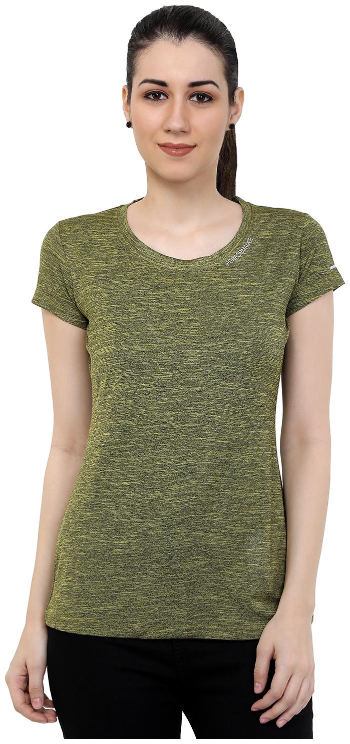 

Astron Women Green Regular fit Round neck Polyester T shirt