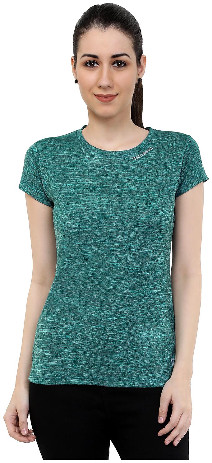 

Astron Women Green Regular fit Round neck Polyester T shirt