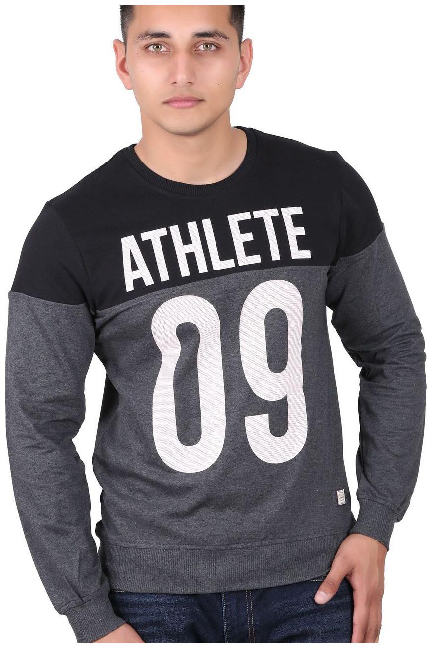 

JTEE Men Black Round neck Sweatshirt