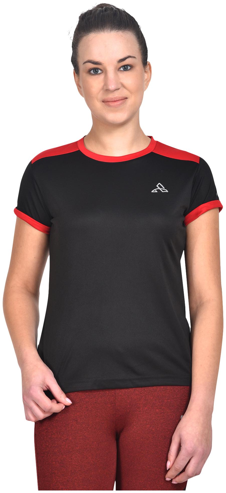 

Athliv Women Solid Sports T-Shirt - Black
