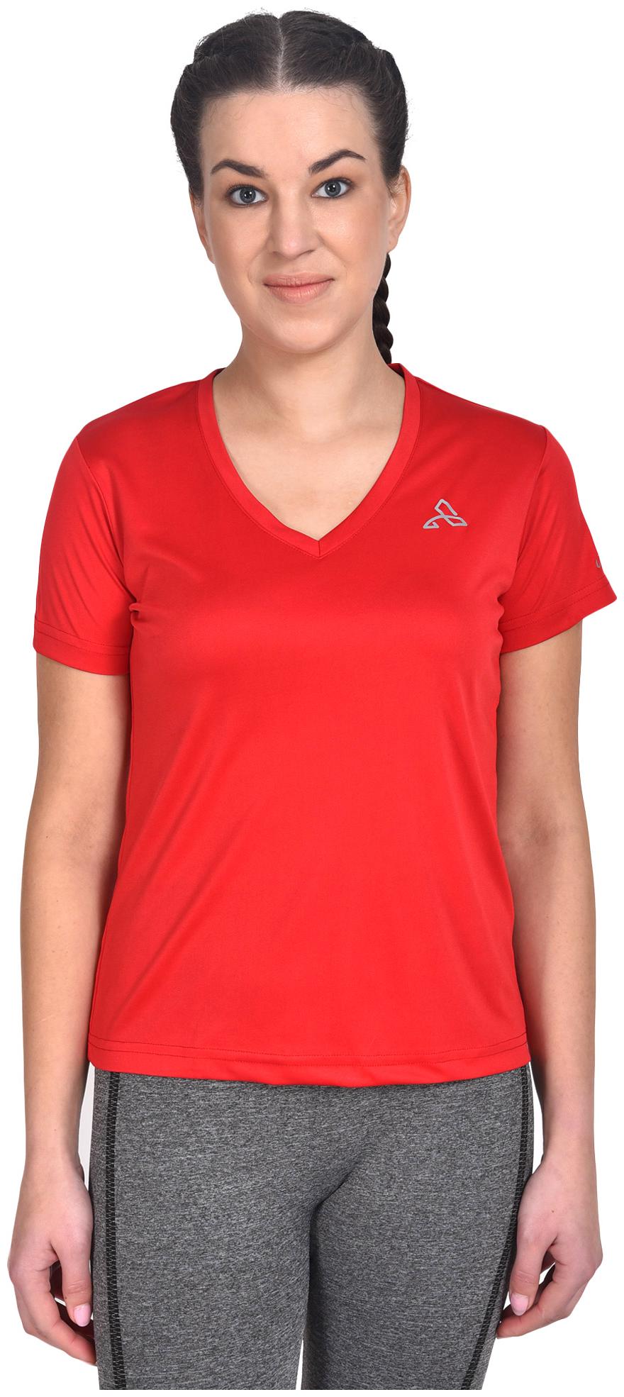 

Athliv Women Solid Sports T-Shirt - Red