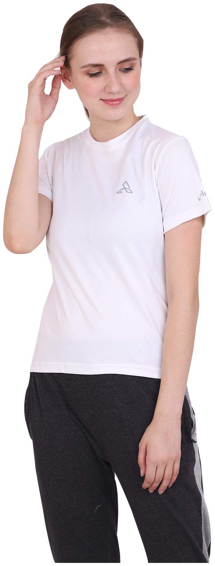 

Athliv Women Solid Sports T-Shirt - White