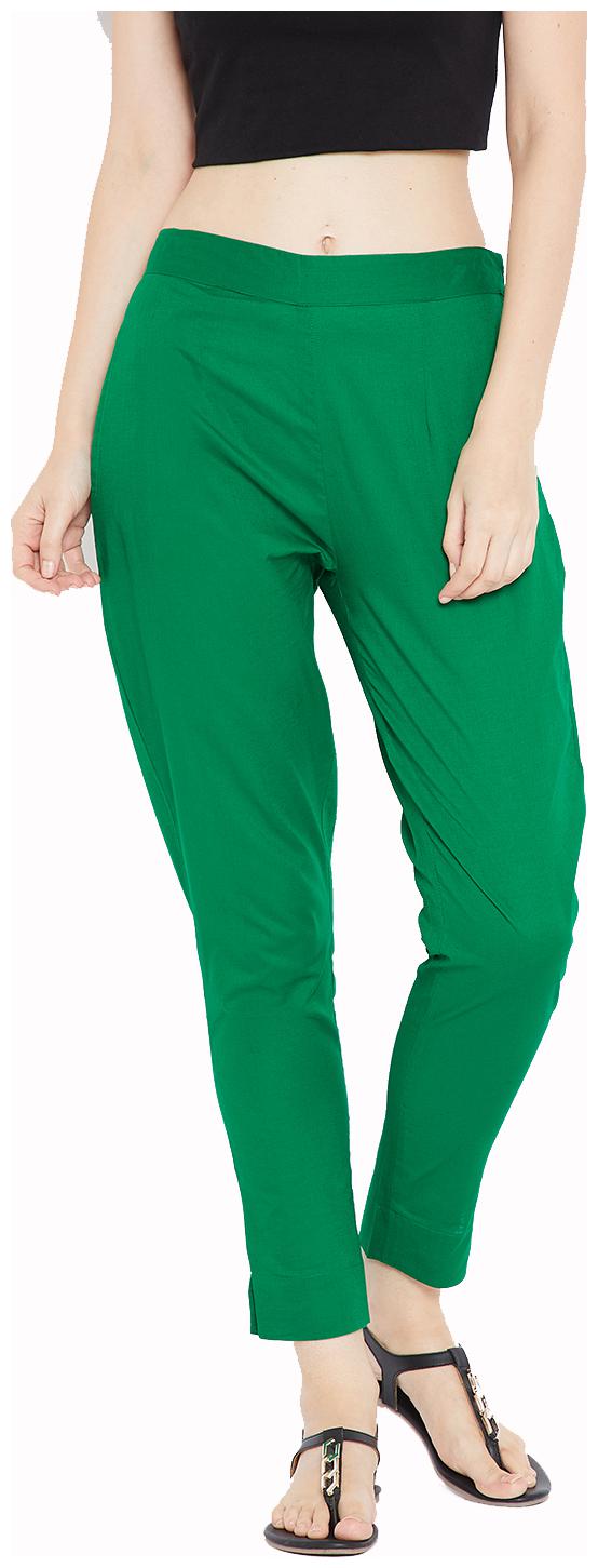 

Aujjessa Women Green Regular fit Regular pants