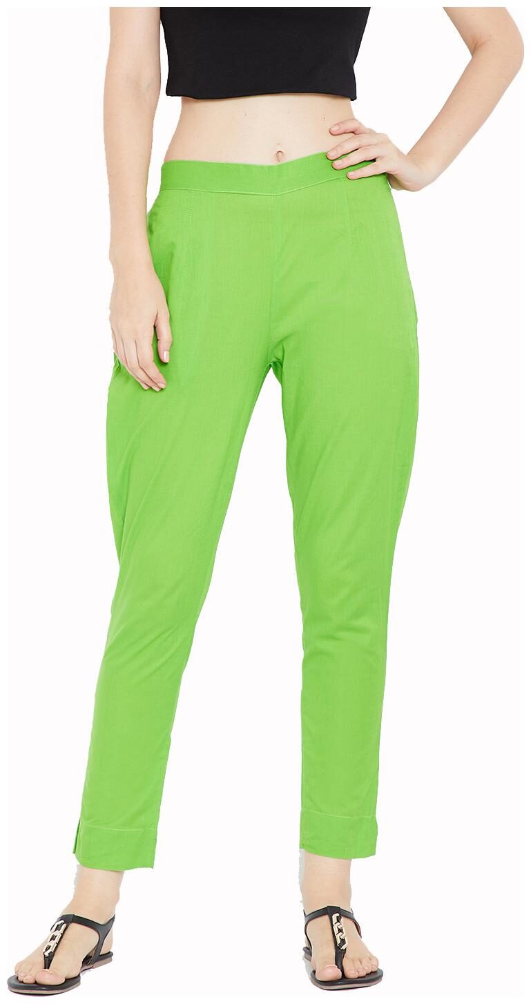 

Aujjessa Women Green Regular fit Regular pants