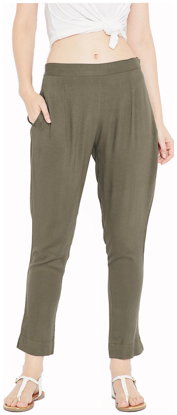 

Aujjessa Women Green Regular fit Regular pants