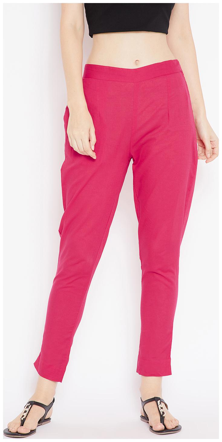 

Aujjessa Women Pink Regular fit Regular pants