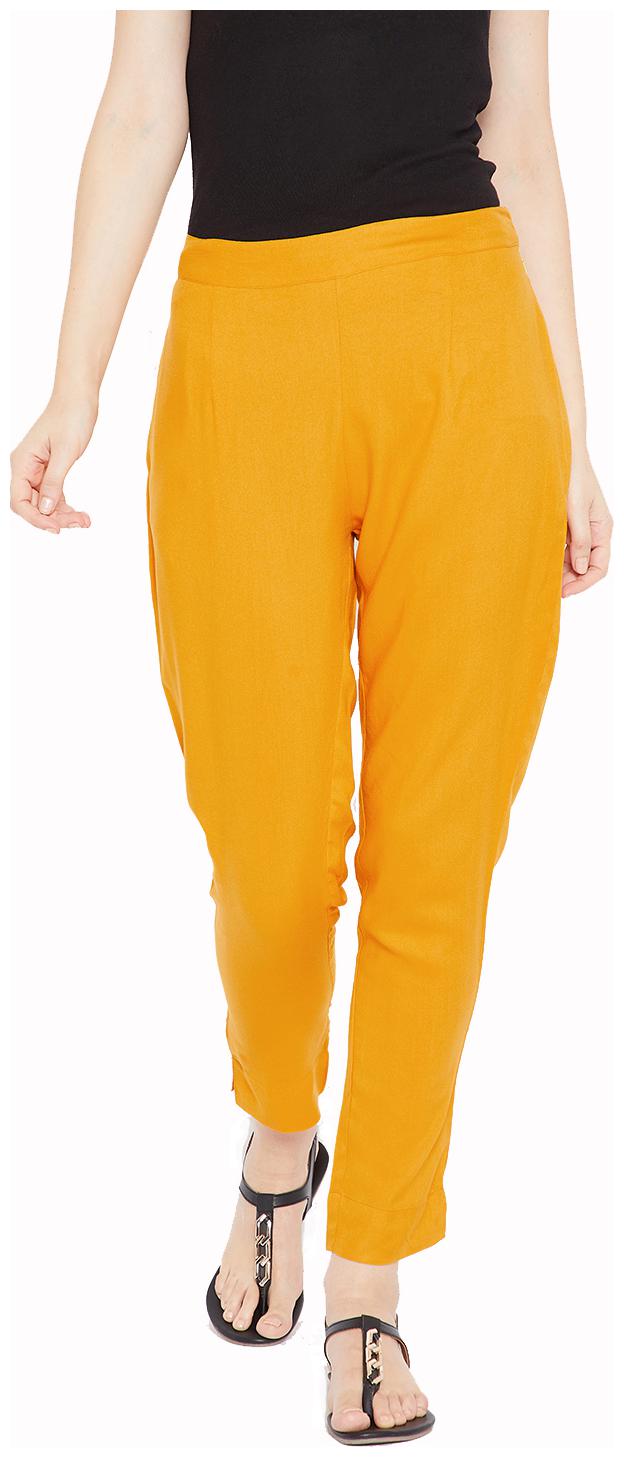 

Aujjessa Women Yellow Regular fit Regular pants