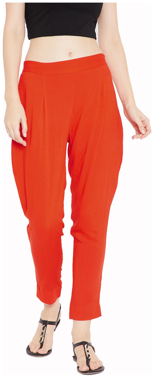 

Aujjessa Women Orange Regular fit Regular pants