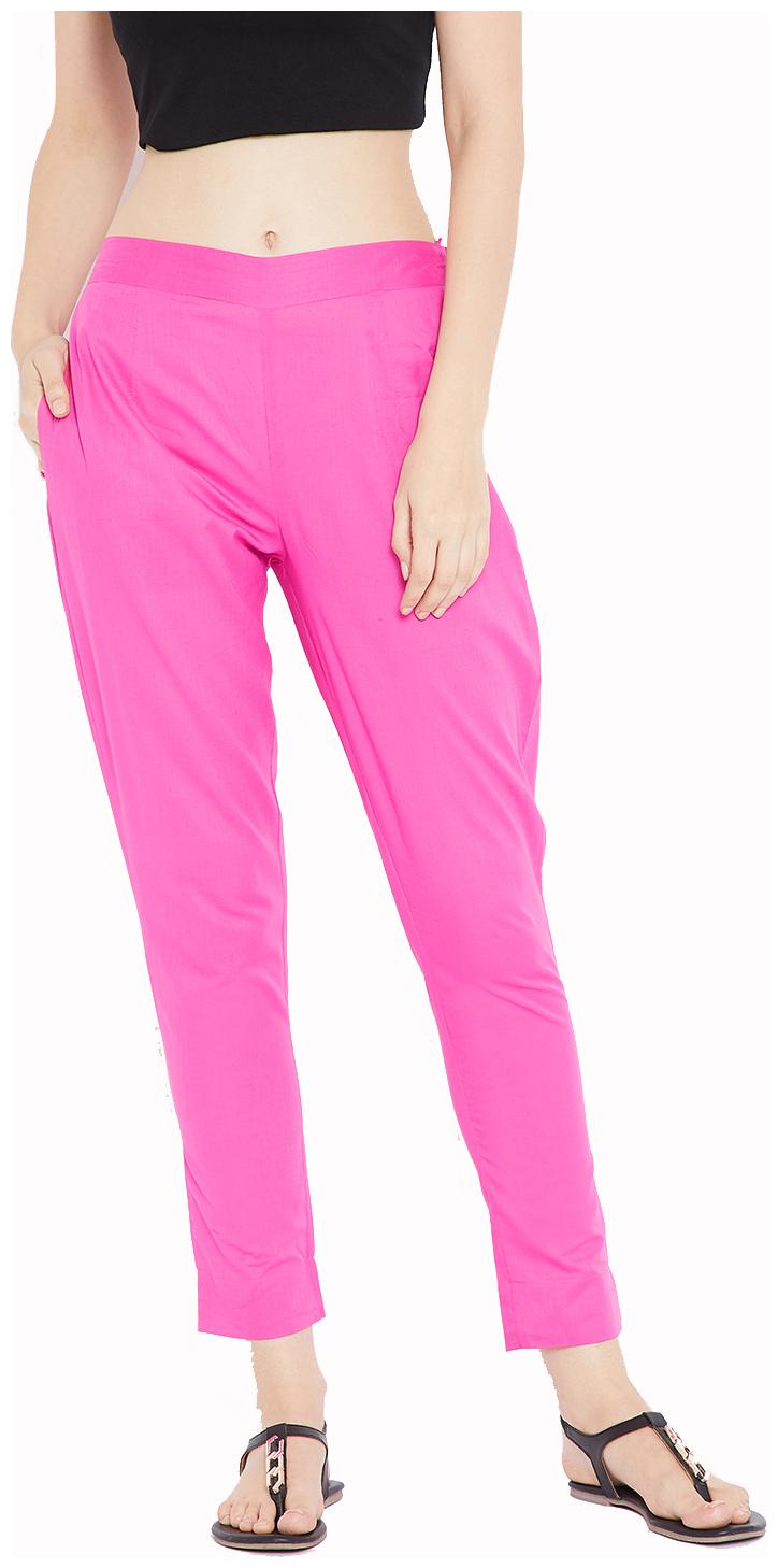 

Aujjessa Women Pink Regular fit Regular pants