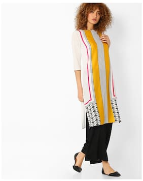 Avaasa By Reliance Trends Kurtas Kurtis Prices Avaasa By Reliance Trends Women Crepe Printed Straight Kurta Multi