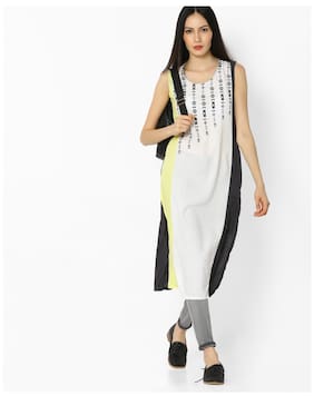 Avaasa By Reliance Trends Kurtas Kurtis Prices Avaasa By Reliance Trends Women Rayon Printed Straight Kurta White