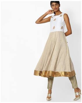 Avaasa By Reliance Trends Kurtas Kurtis Prices Avaasa By Reliance Trends Linen Cream Kurta
