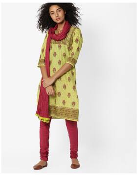 Avaasa Set By Reliance Trends Kurtas Kurtis Prices Avaasa Set By Reliance Trends Green Women Regular Salwar Suit