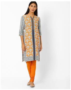 Avaasa Set By Reliance Trends Kurtas Kurtis Prices Avaasa Set By Reliance Trends Yellow Women Regular Churidar Kurta