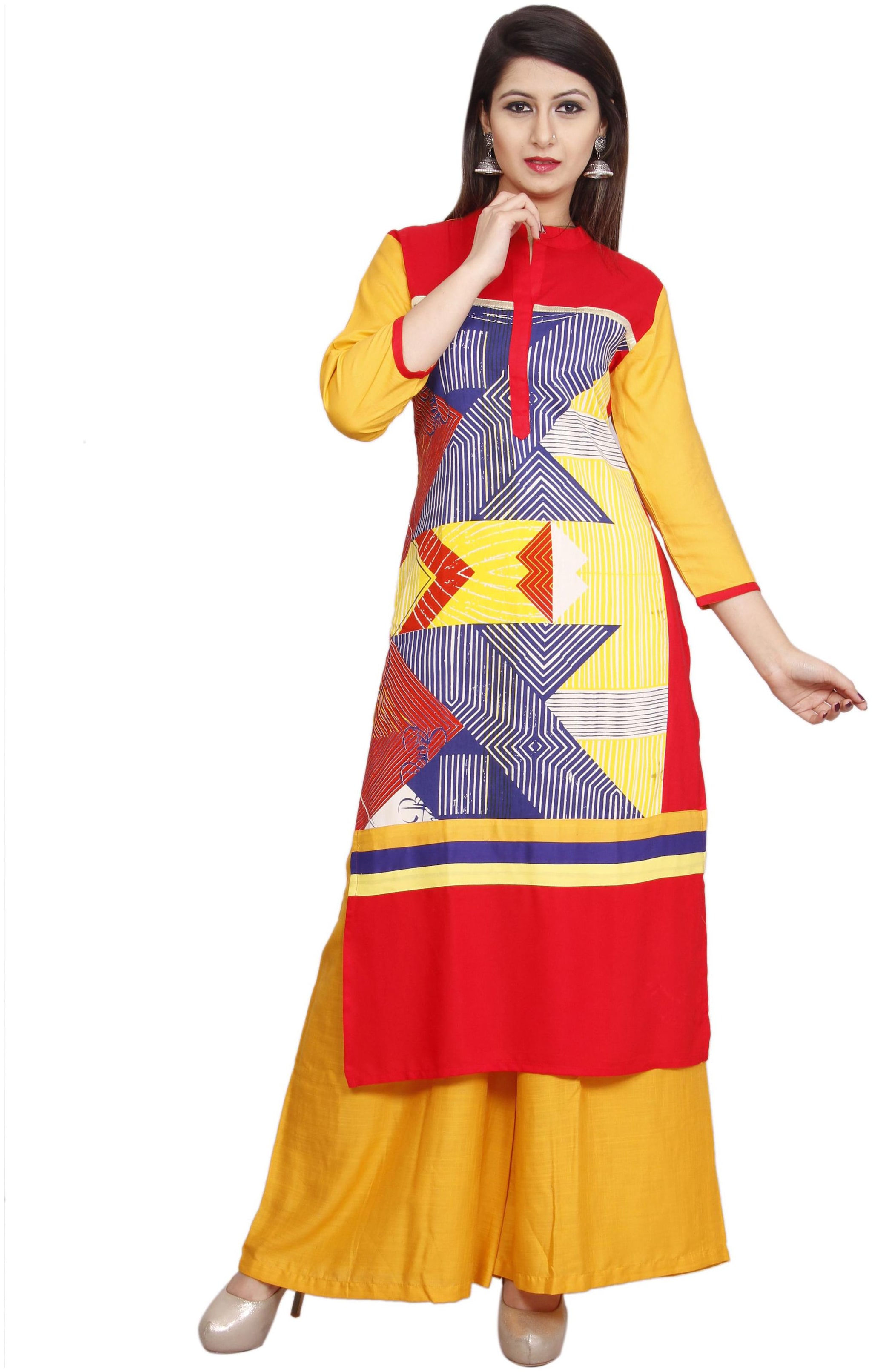 

Avanya Women Multi Printed Straight Kurta