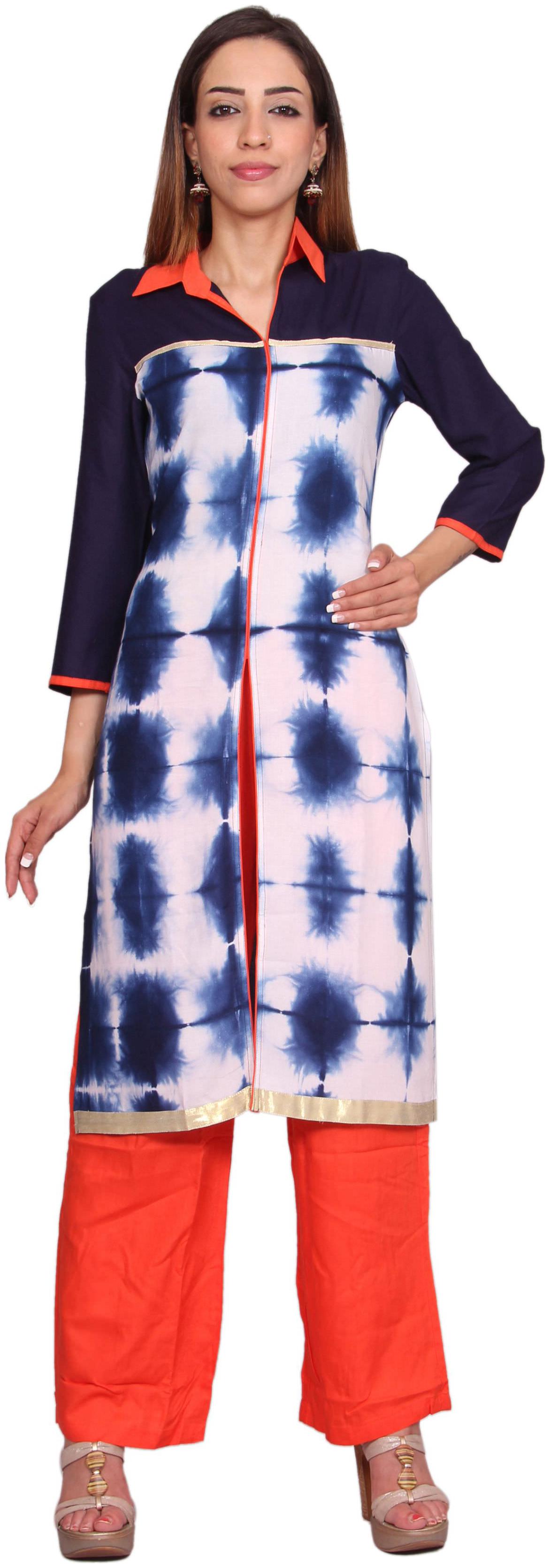 

Avanya Women Rayon Straight Kurta with Palazzo