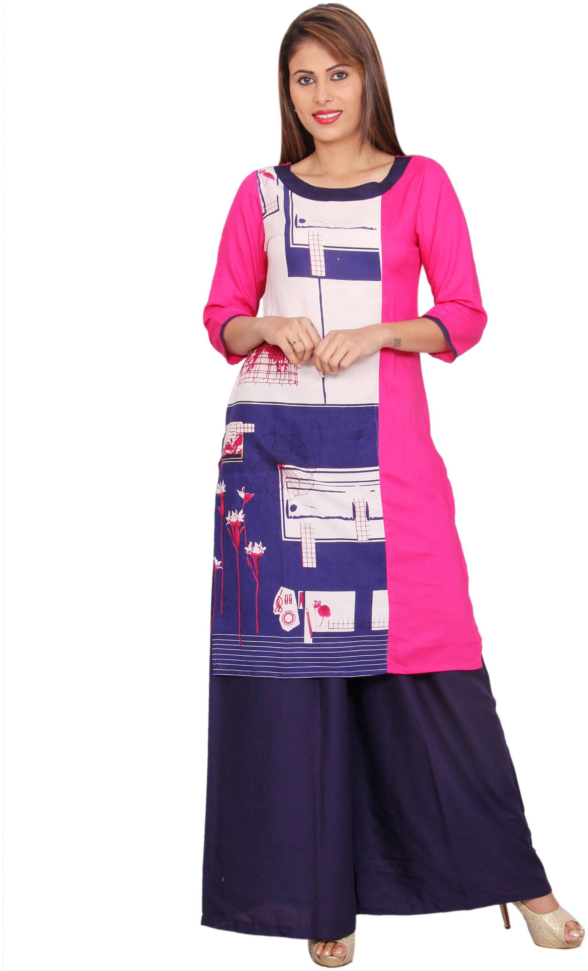 

Avanya Women Multi Printed Straight Kurta