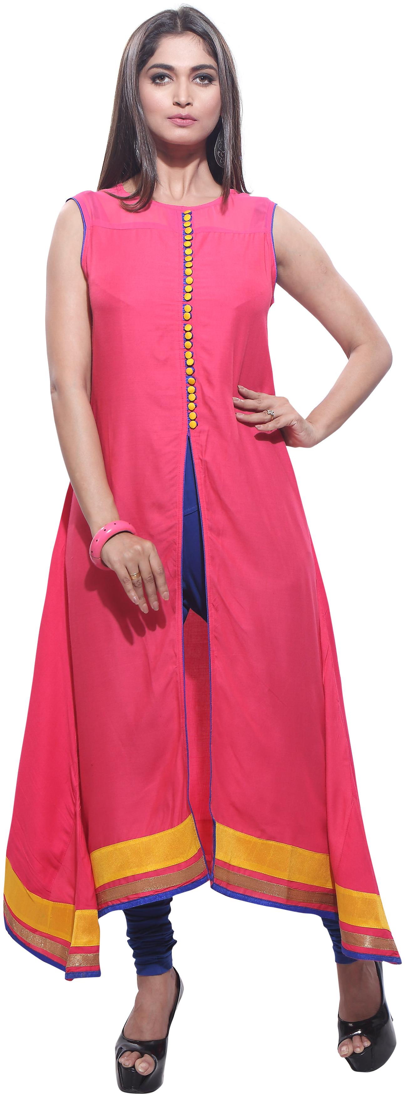 

Avanya Women Rayon A-Line Kurta with Legging