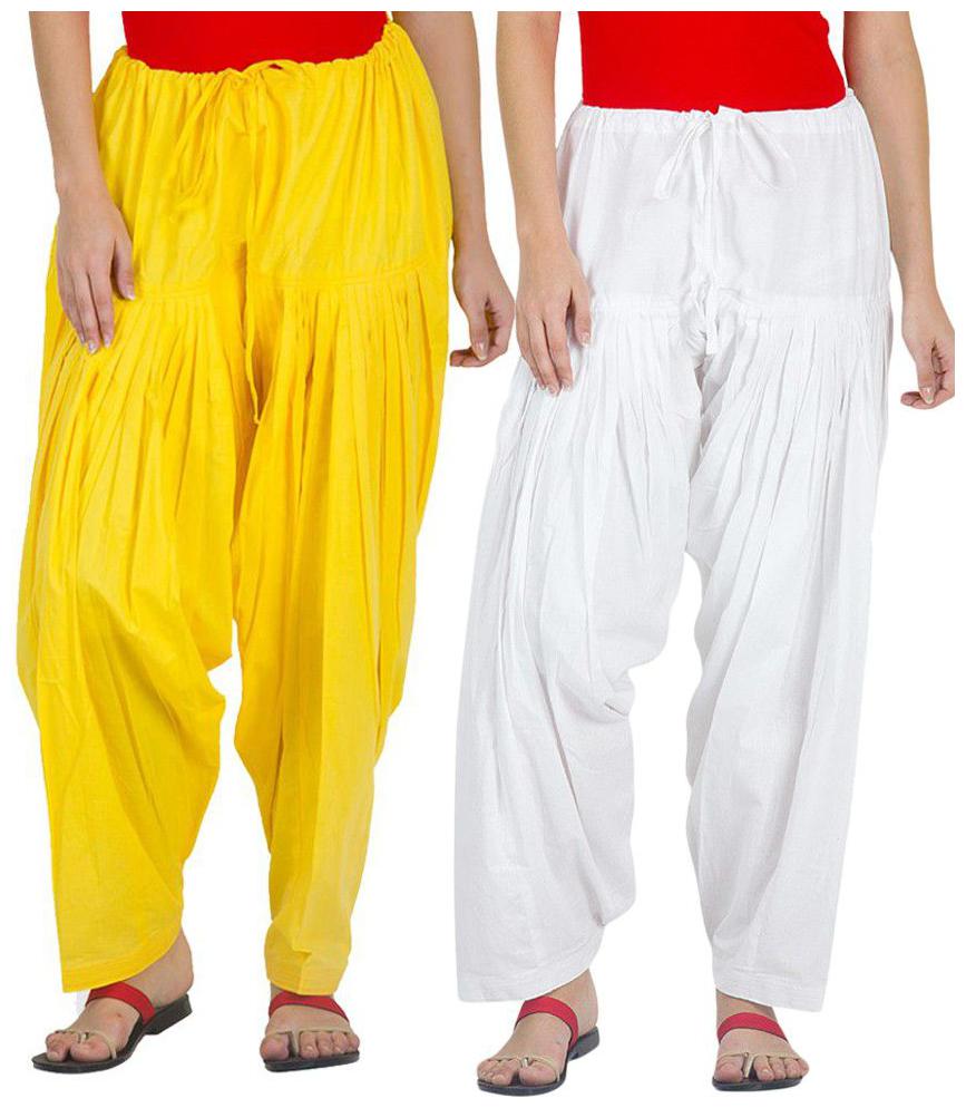 

AVINZO Cotton Salwar - White
