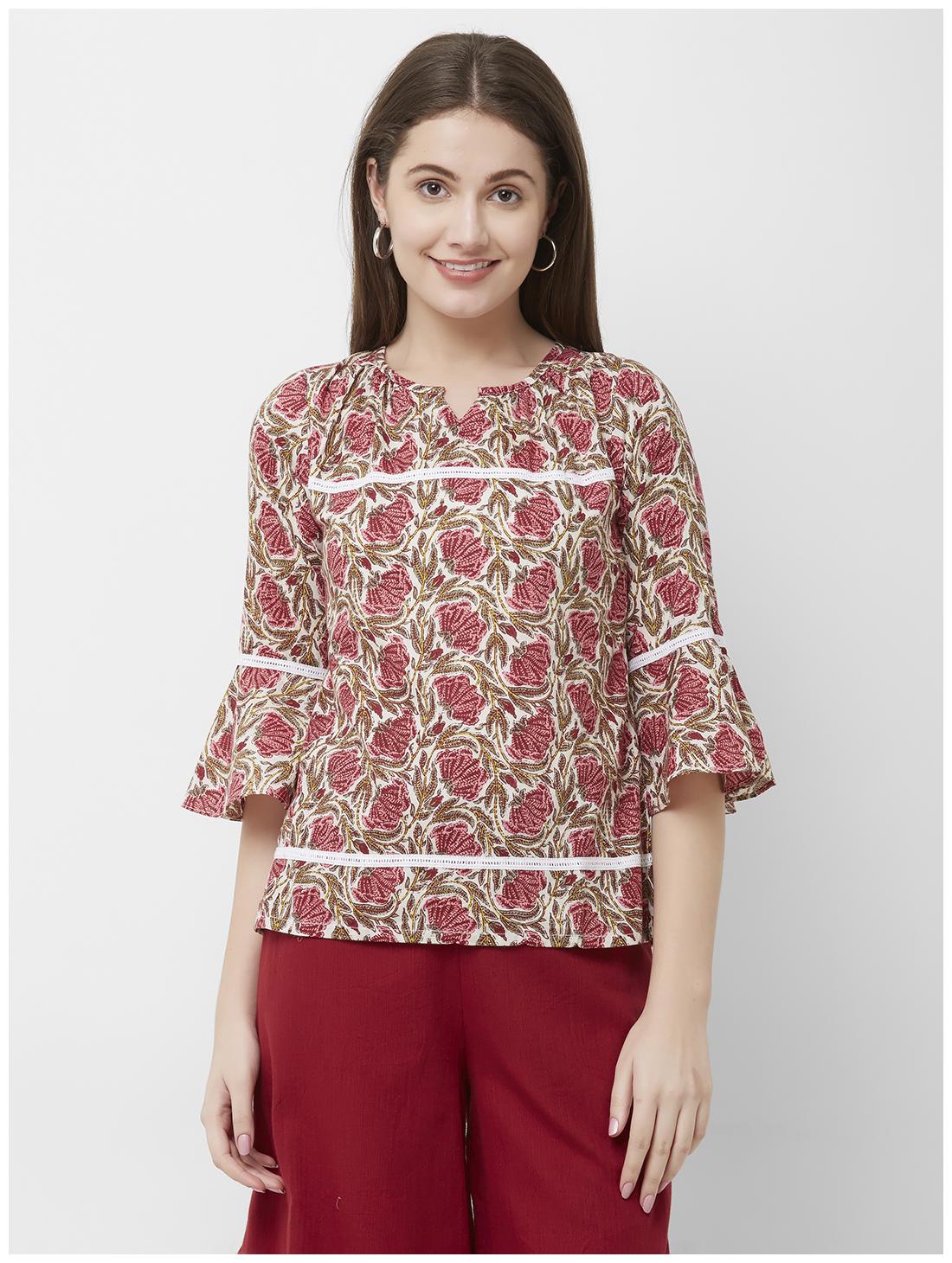 

ANVITA Women Floral Regular top - Multi