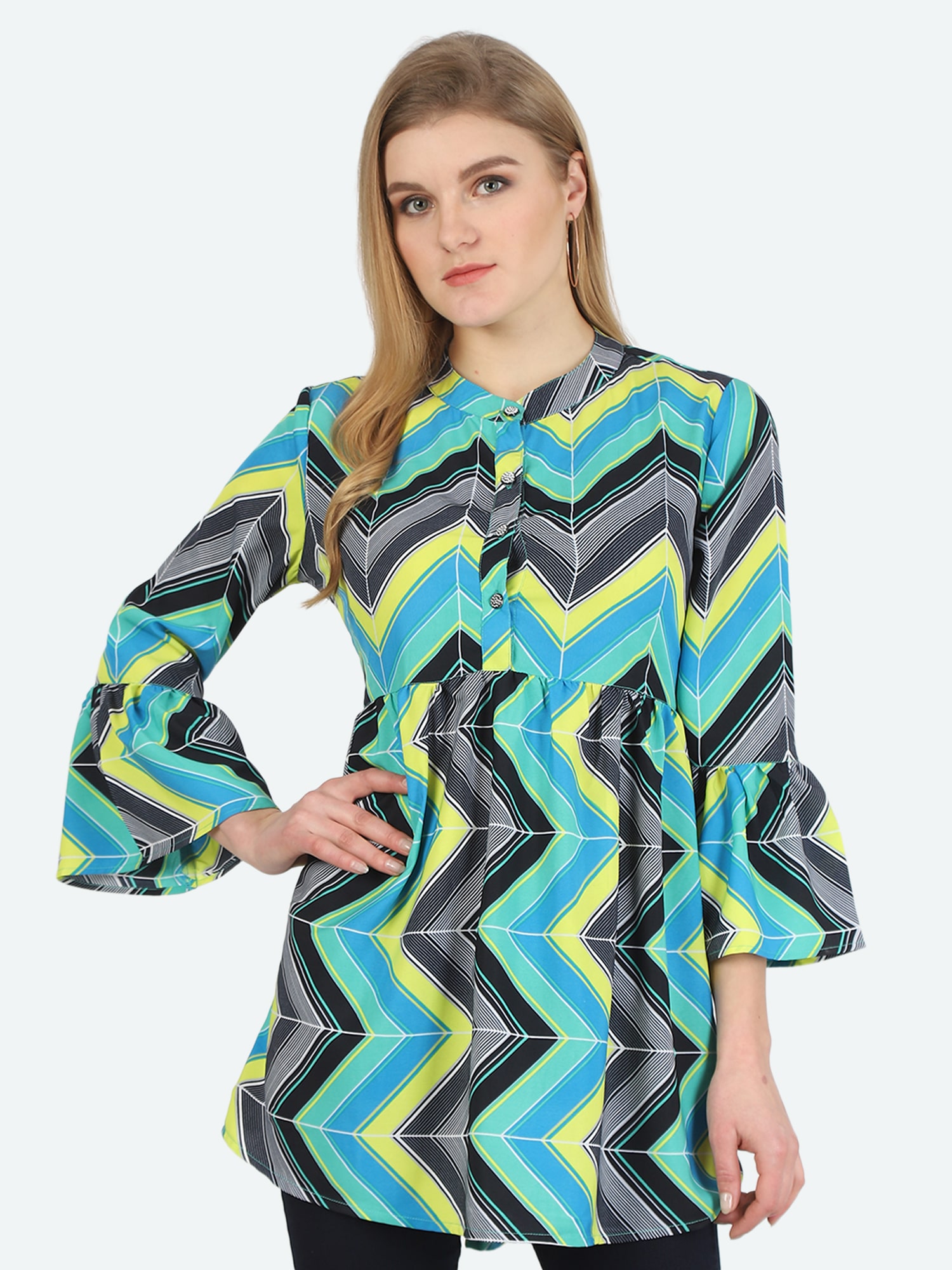 

Avyanna Women Geometric Regular tunic - Multi