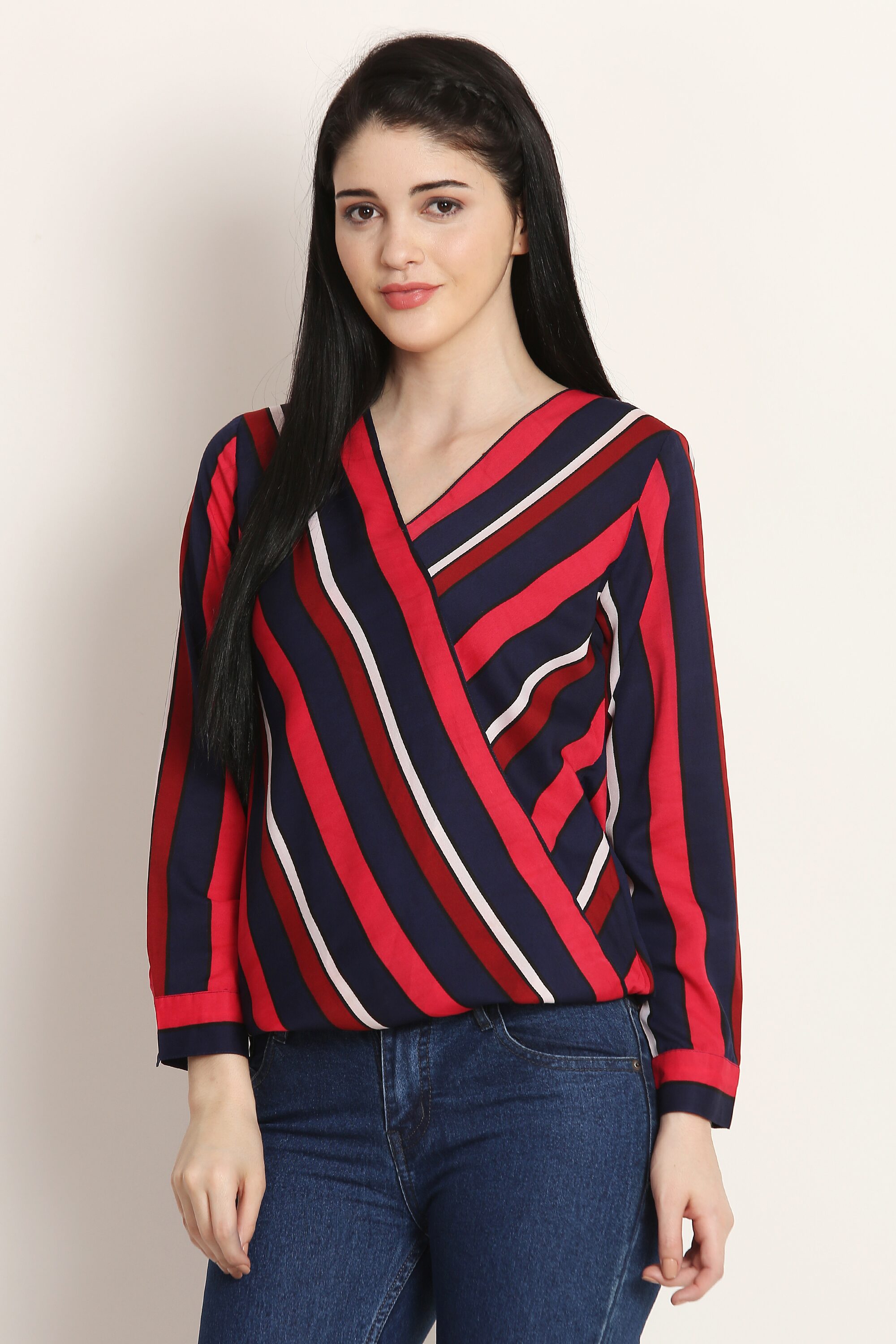 

Avyanna Women Striped Regular top - Multi