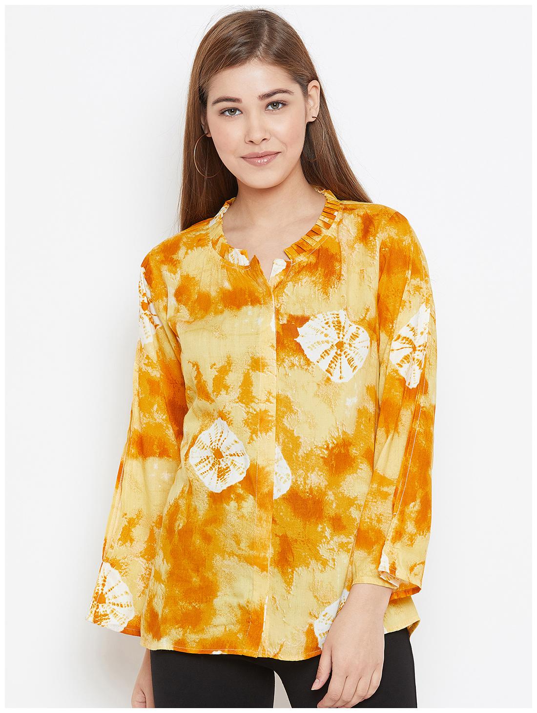 

Avyanna Women Dyed Regular tunic - Yellow