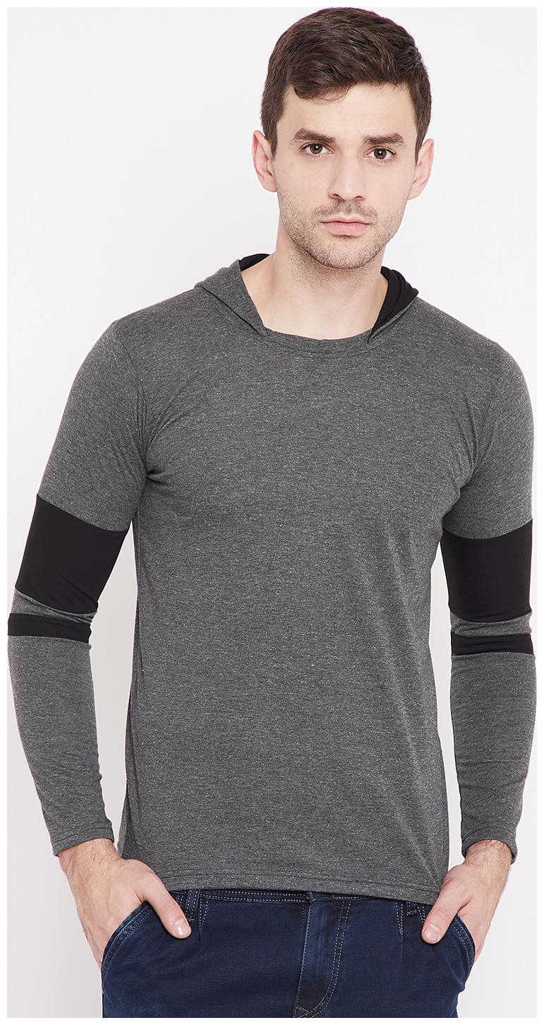 

Axxitude Men Grey Regular fit Cotton Hood T-Shirt - Pack Of 1