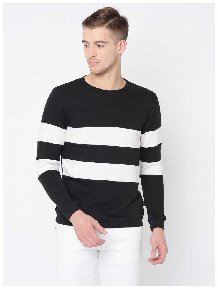 

Axxitude Men White Black Regular fit Cotton Round neck T-Shirt - Pack Of 1