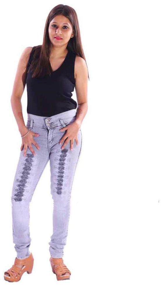 

AZAD DYEING Women Grey Straight fit Jeans