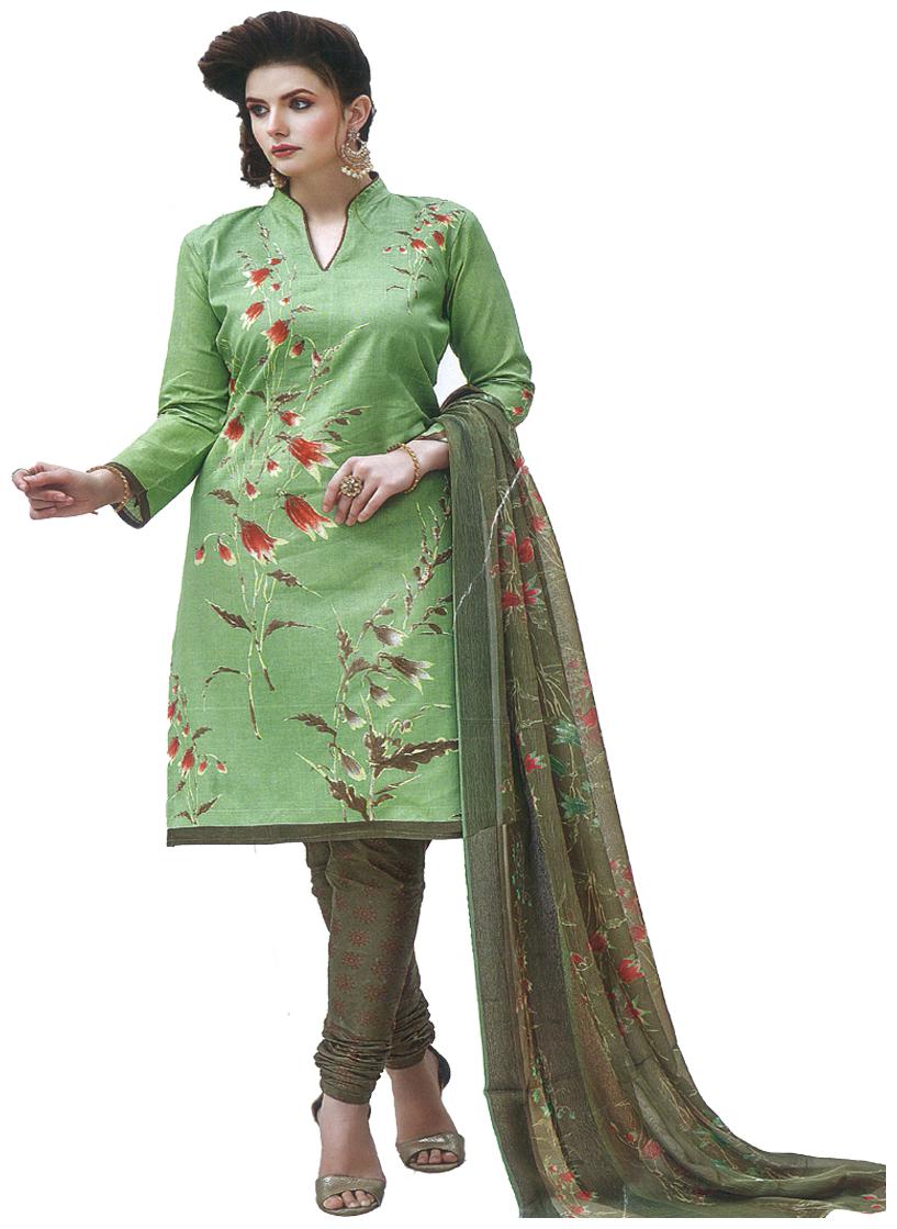 

AZAD DYEING Women Pure Cotton Printed Unstitched Suit Dress Material Multi