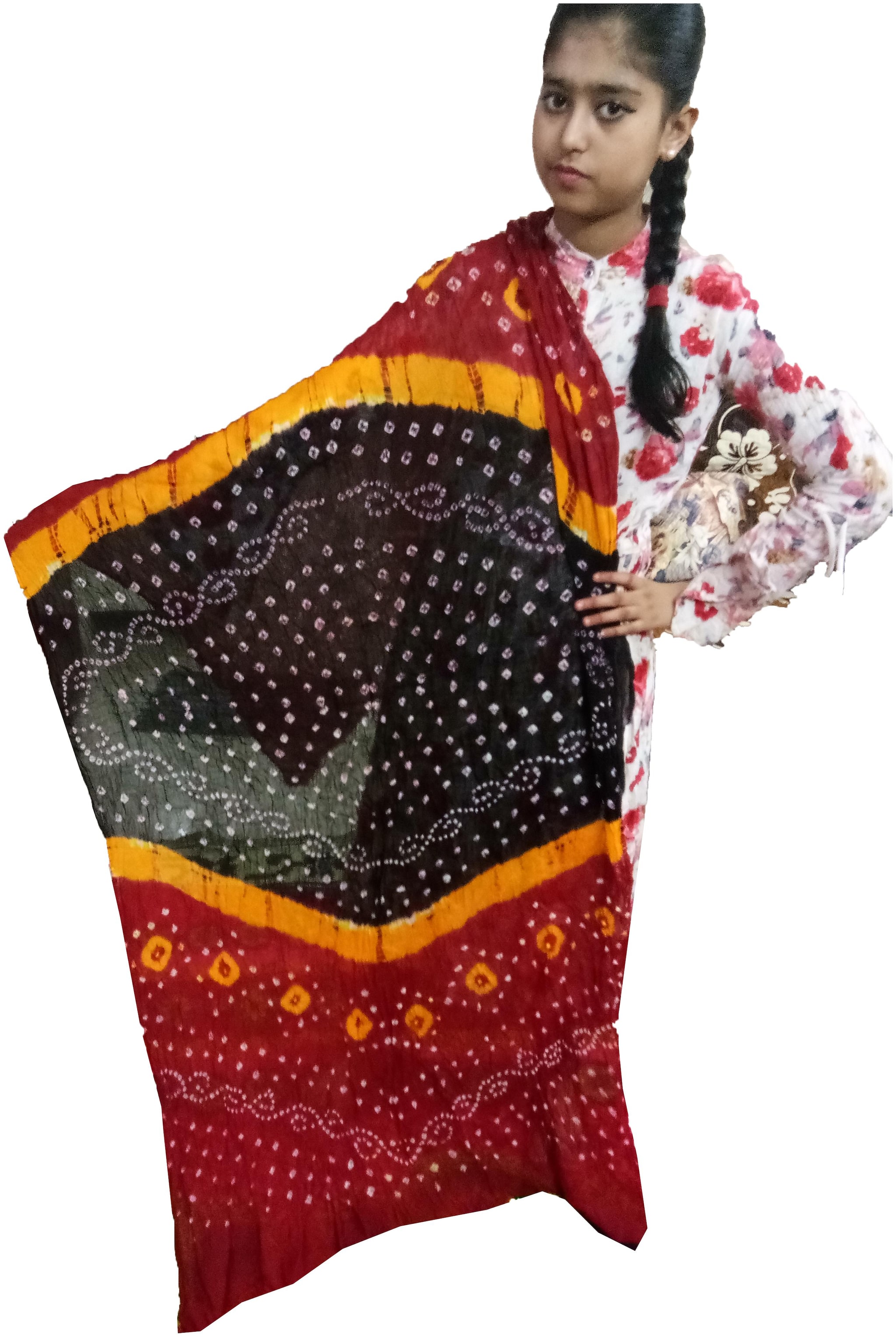 

AZAD DYEING Multi Dupattas Stoles Jackets Cotton